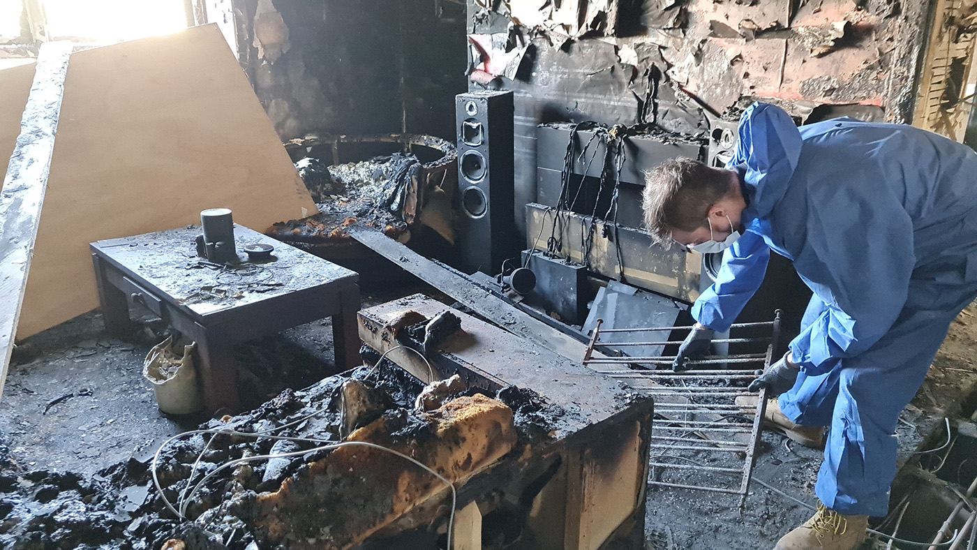 cleaning after a fire
