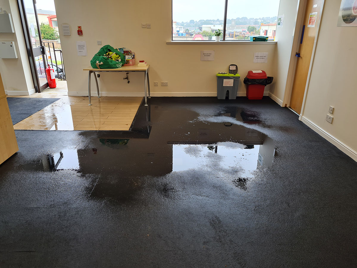 flood in office